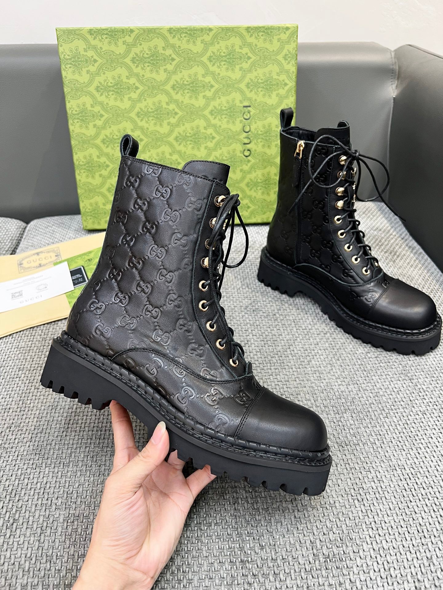 GG's new fashionable leather boots 0725090802