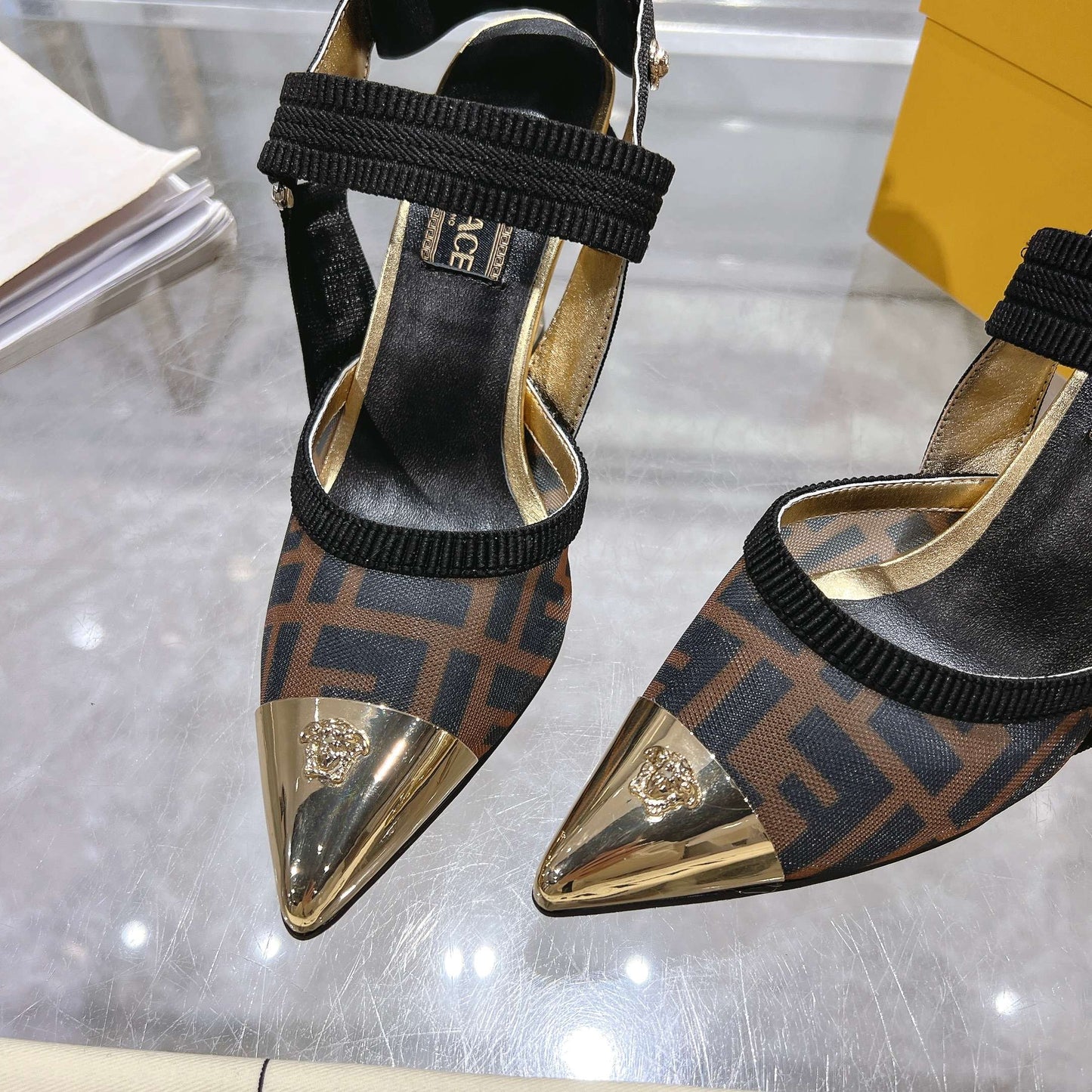 FD fashion printed pointed high heels 0725031801