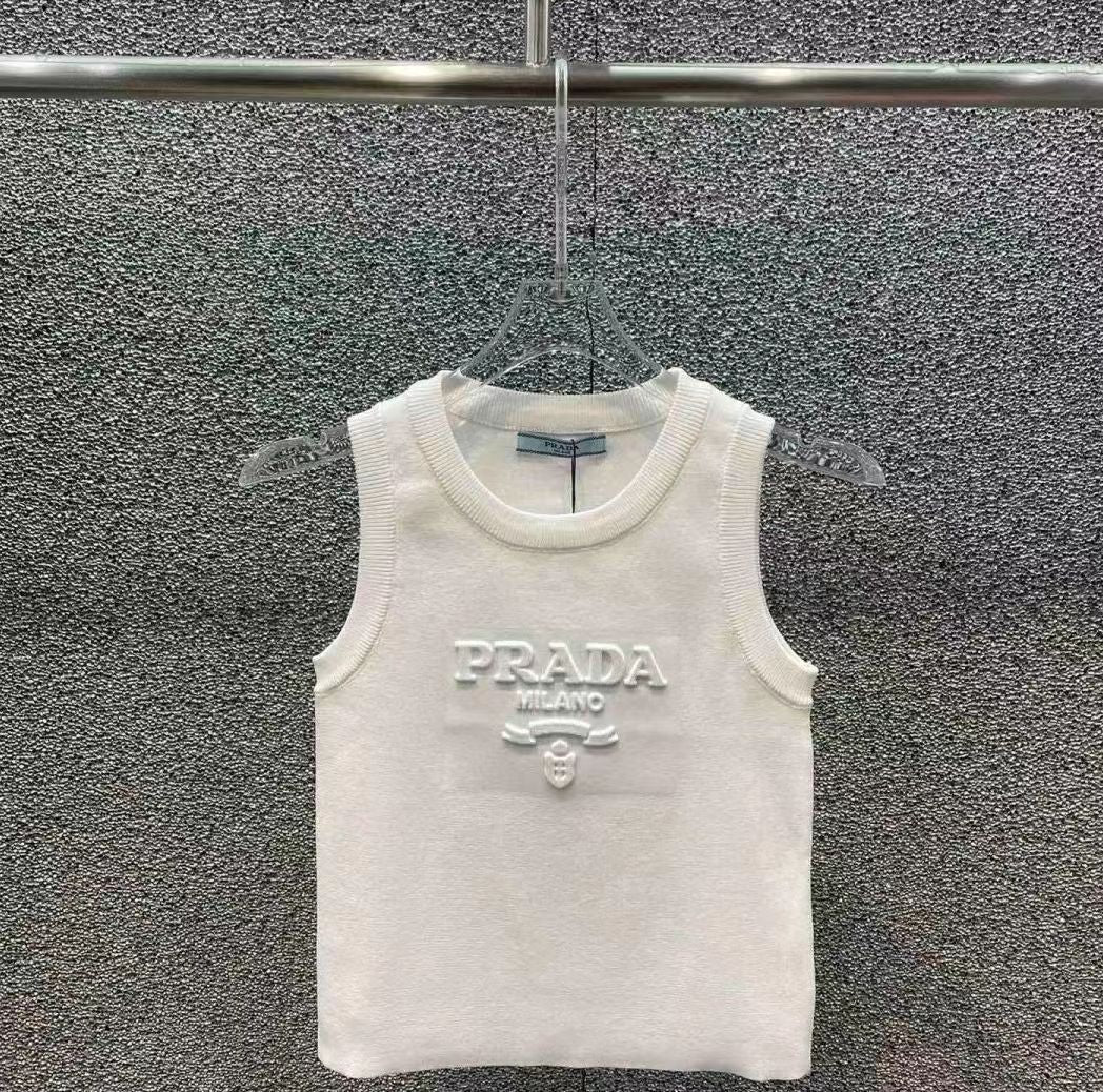 New Letter Knitted Vest Casual Base Shirt Top 1024031202