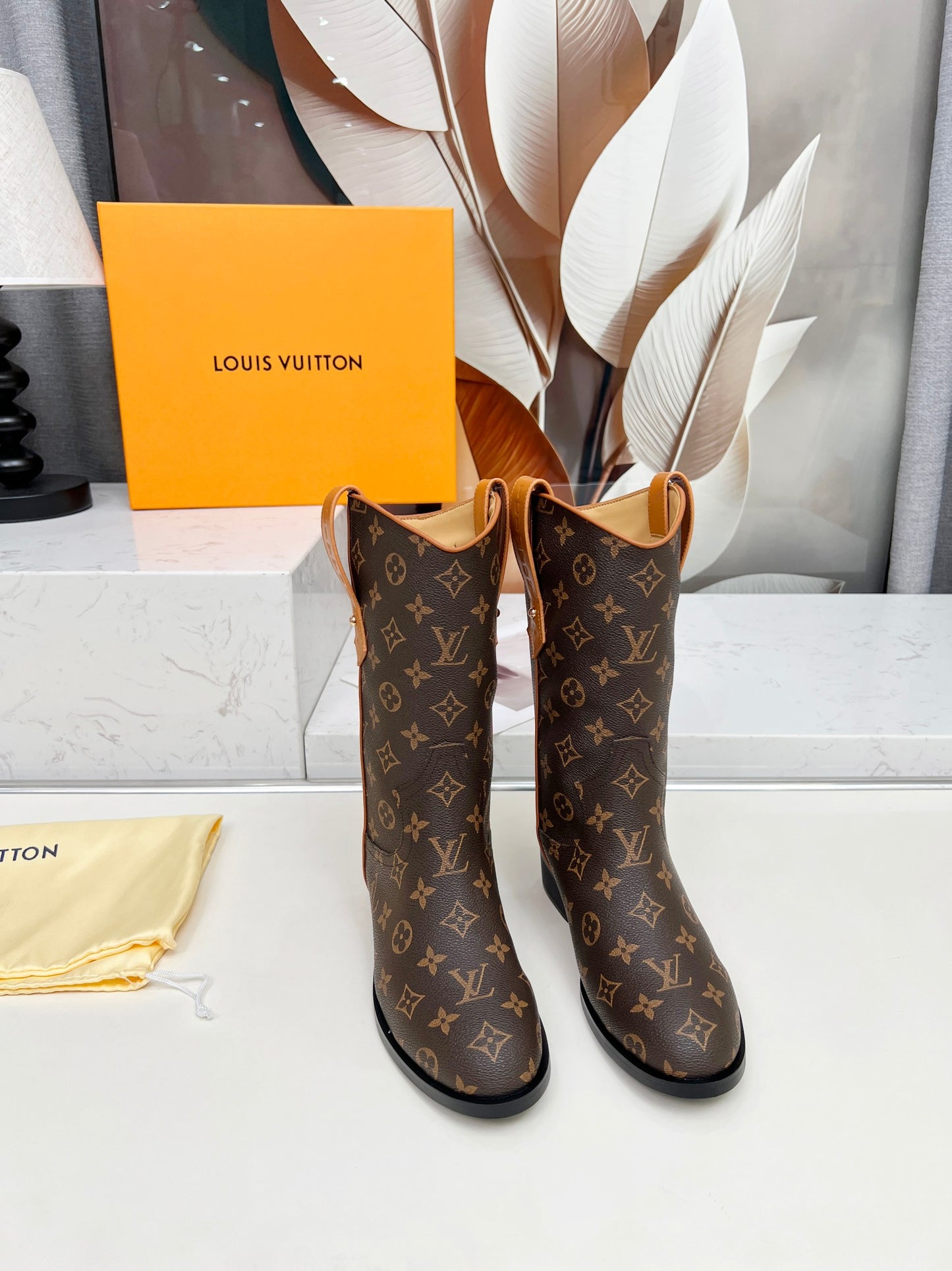 Lvv new fashionable printed long boots 0725092201