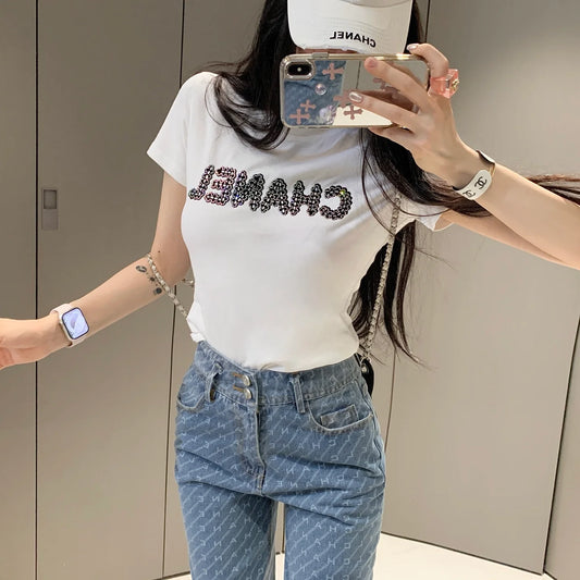 New Fashion Short Sleeve Jeans Set 1025031401