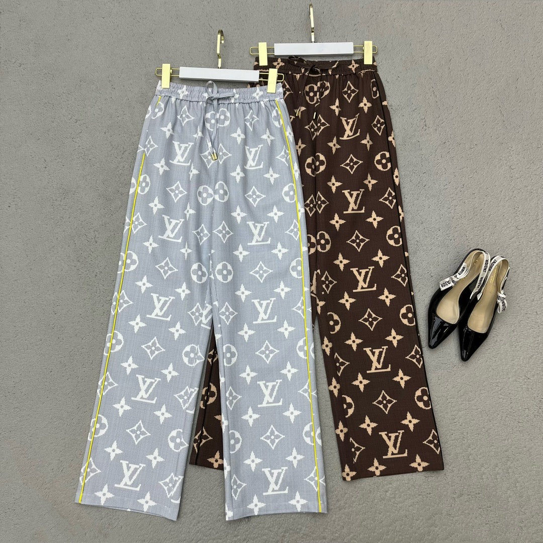 print wide-leg pants