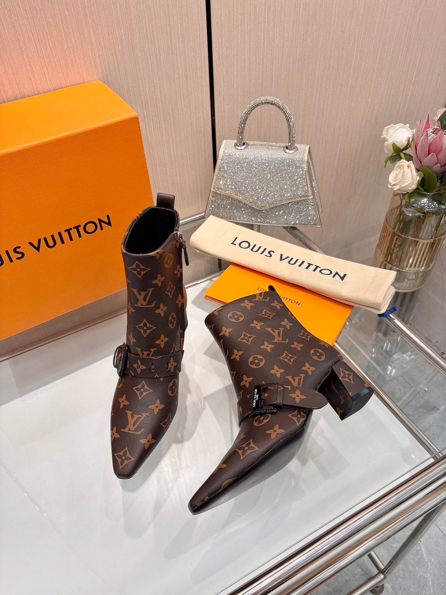 Lvv fashion printing new 4.5cm short boots 0725102002