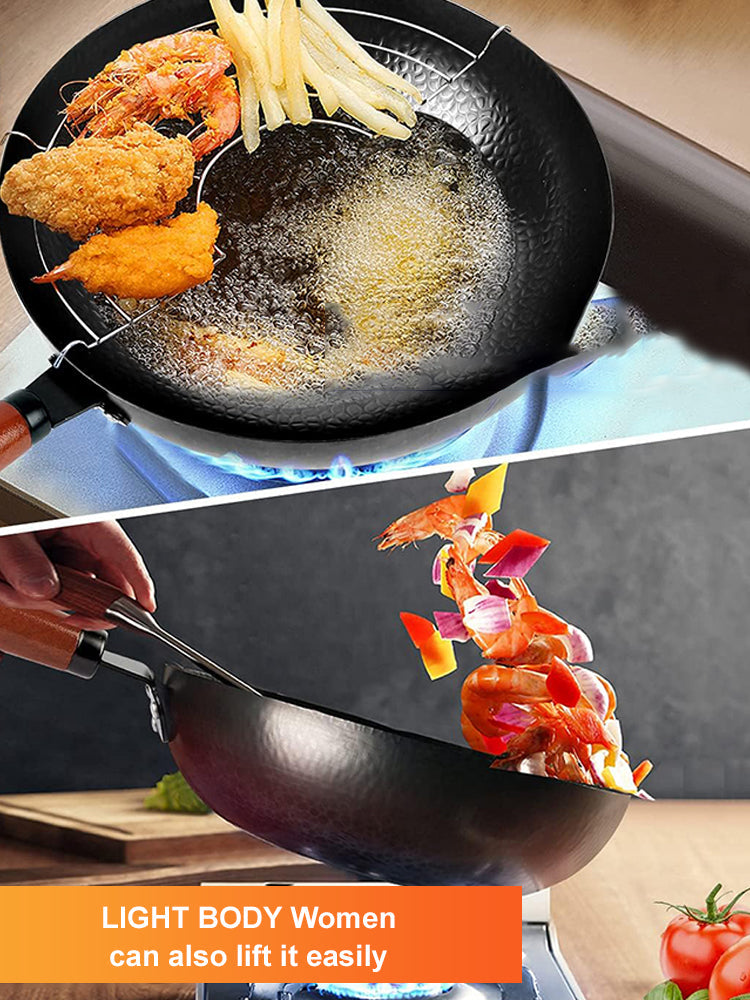 đ„ăHand-made Hammered PotăUnlock Culinary Mastery with Japan's Legendary Rust-Free Iron Pan!