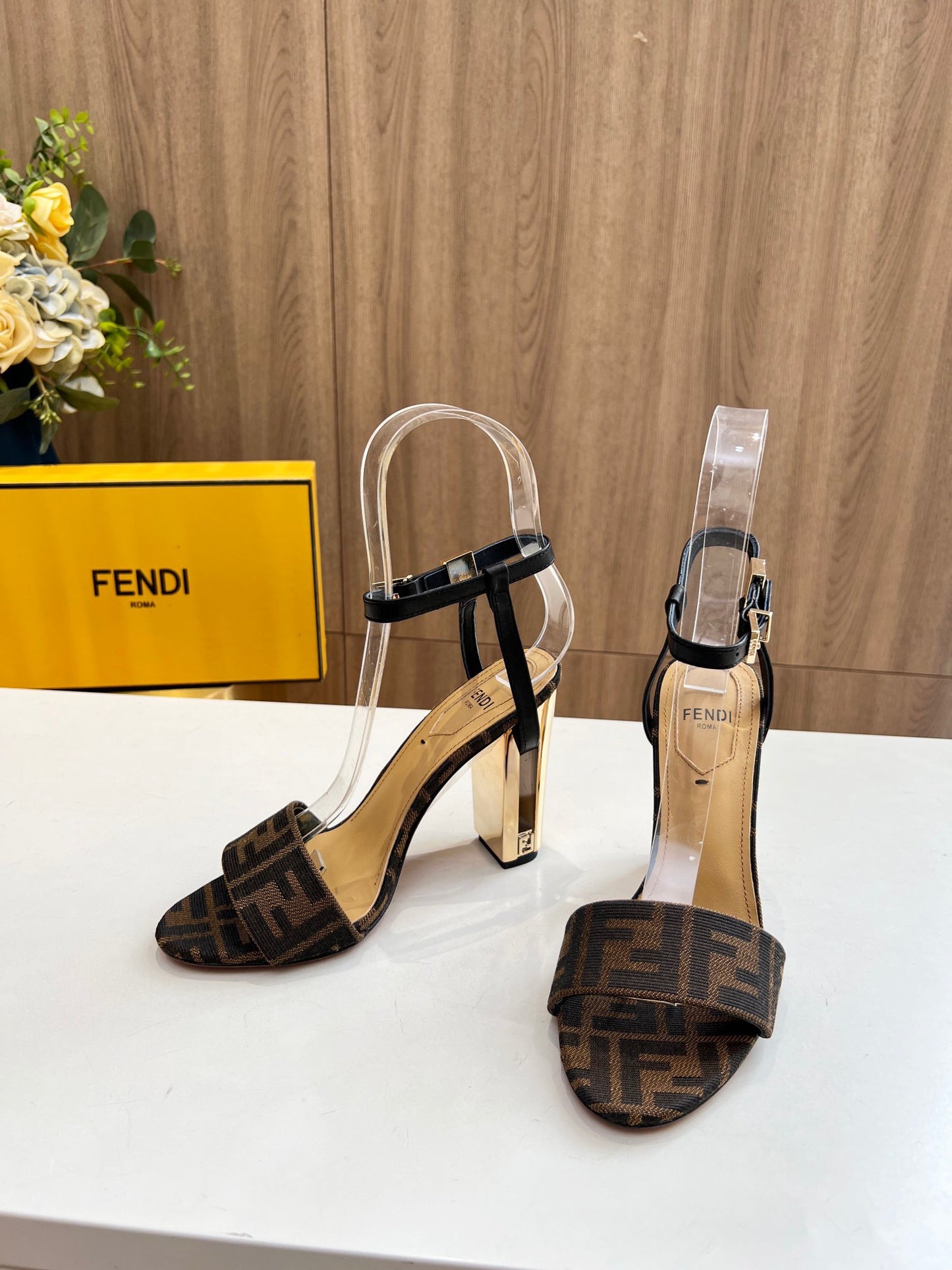 FD fashion print high heels 0725030501