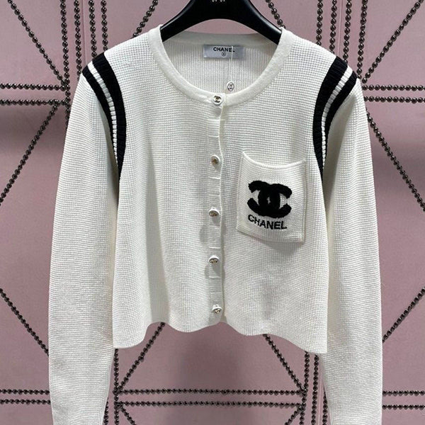 New zipper towel embroidered knitted cardigan 1024092511