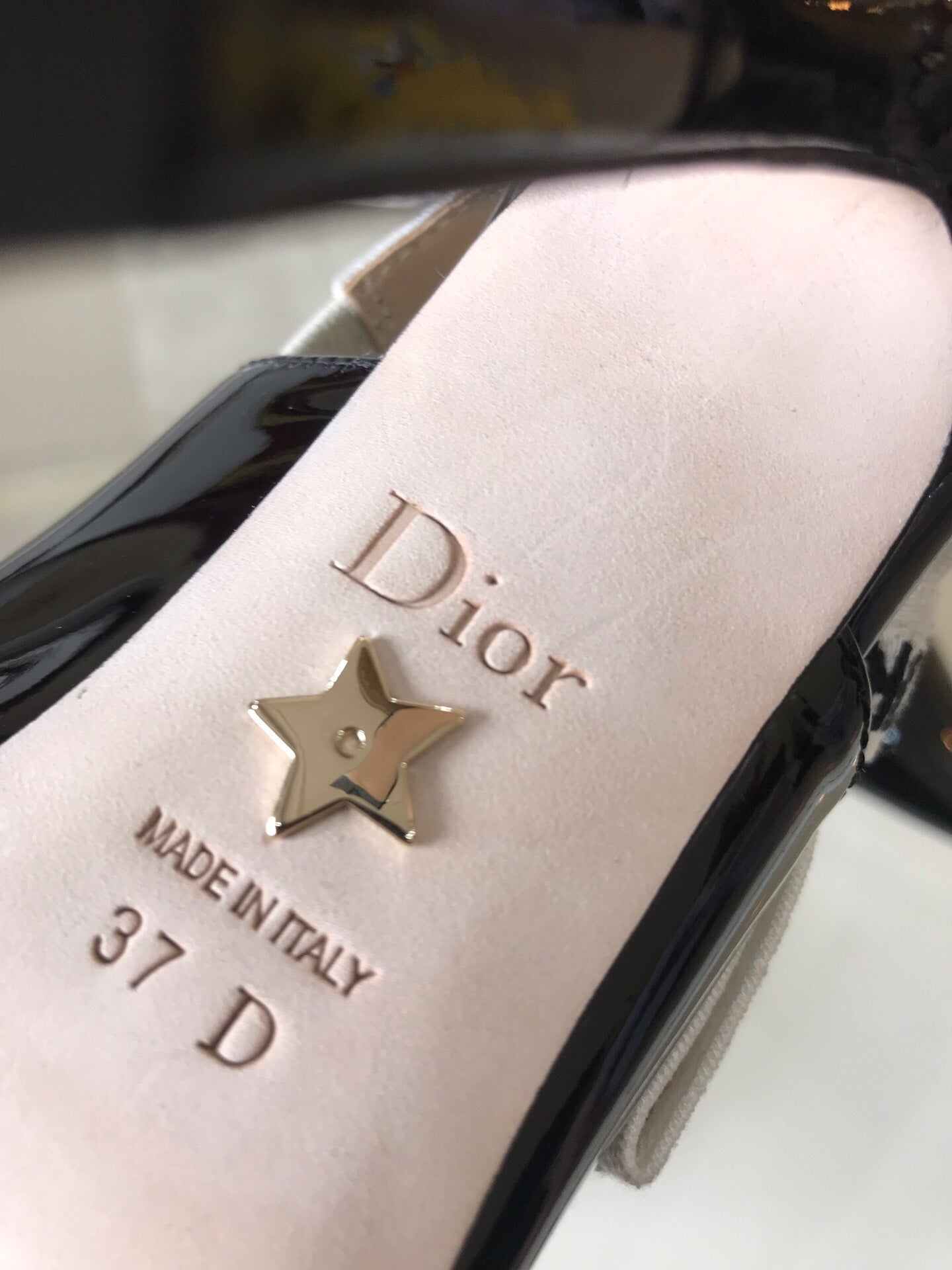 Dio Pointed bow letter ribbon slingback slingback shoes 0724070401