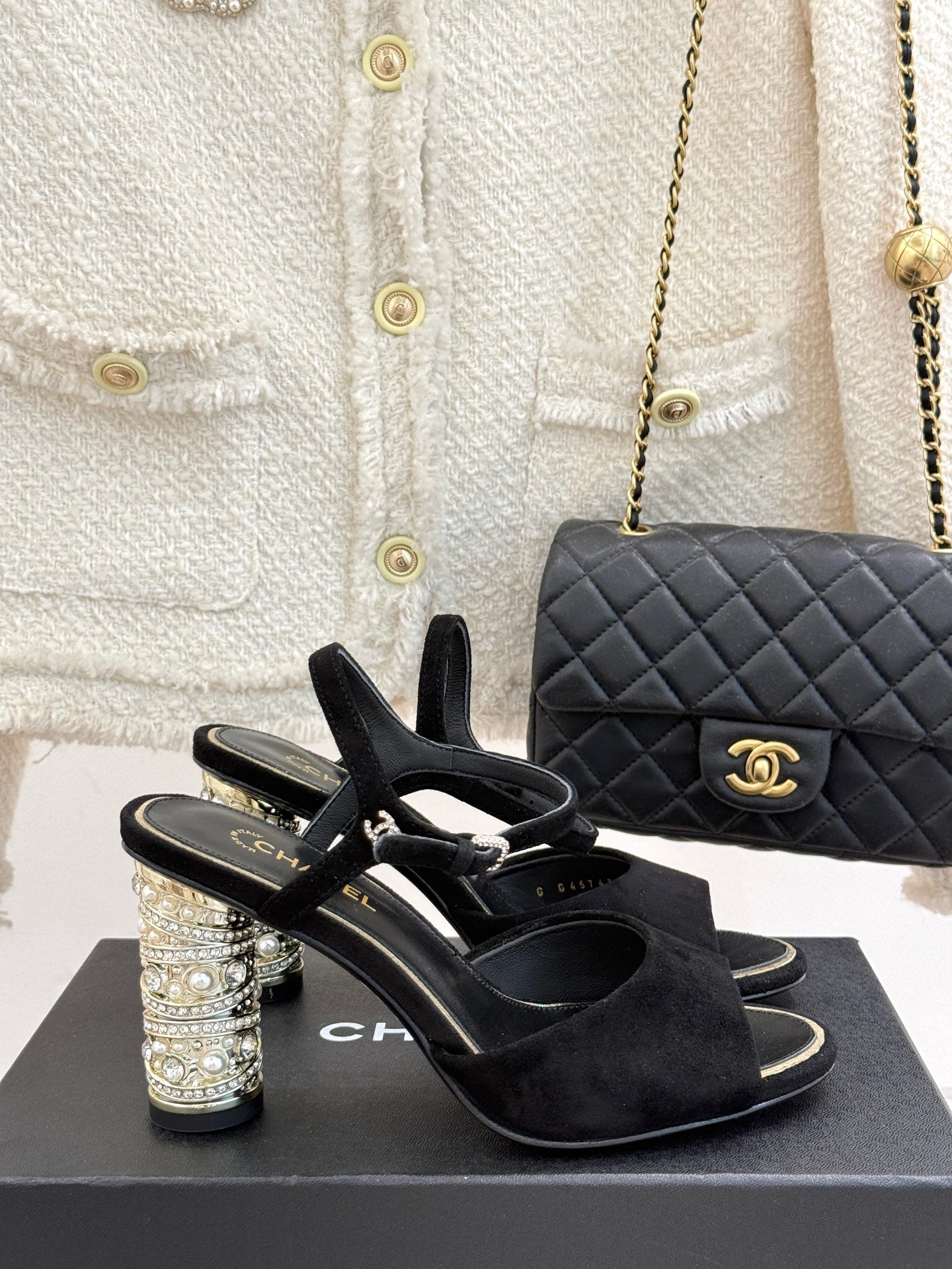 CNL fashion diamond heel high heels 0725042808