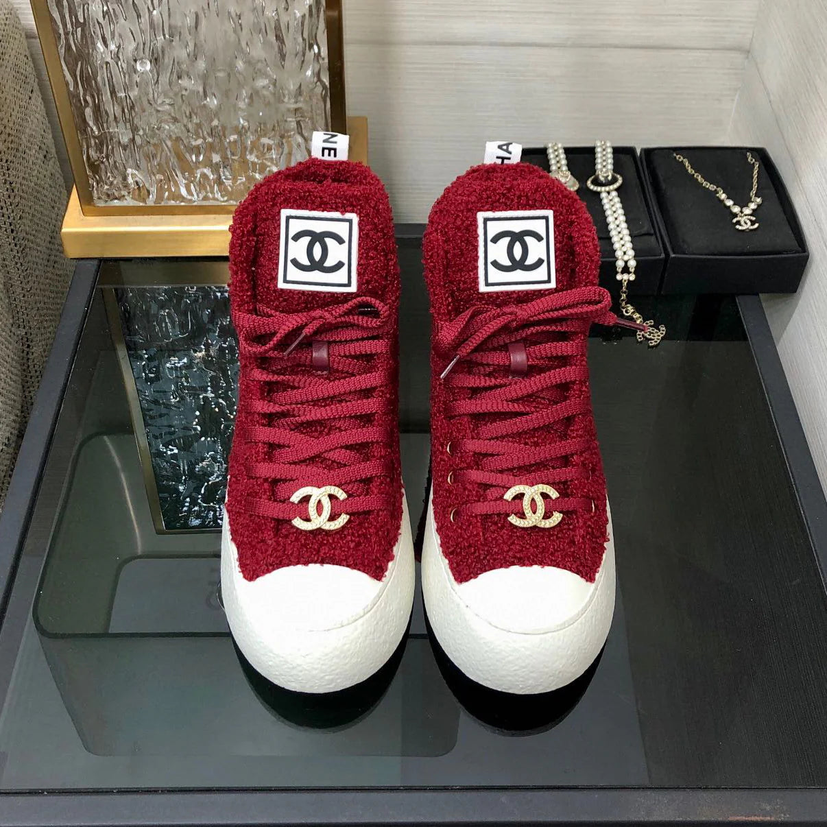 New high top fur casual shoes 1024101512