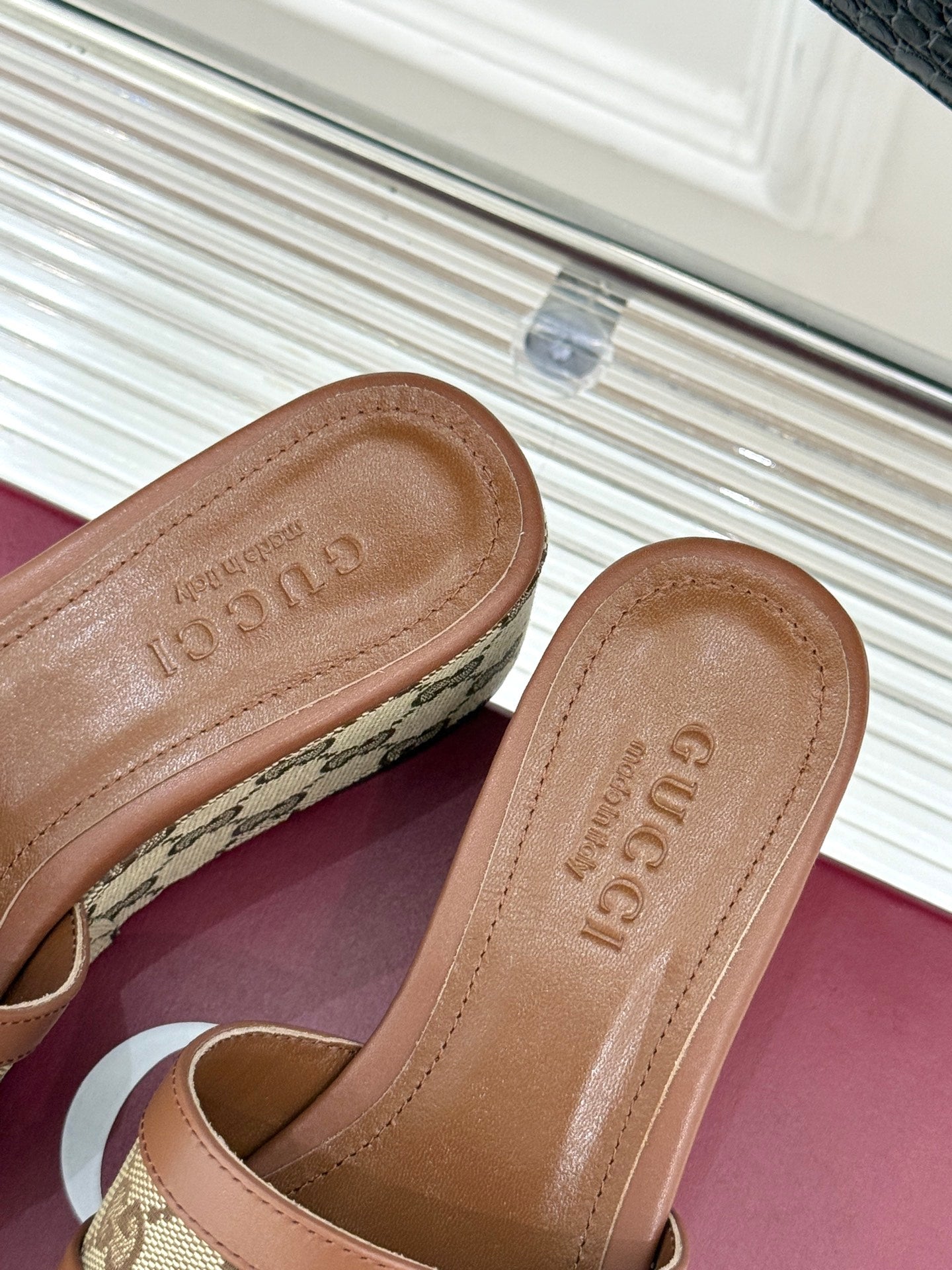 GG Thick-soled slippers with horse bit buckles 0725102402