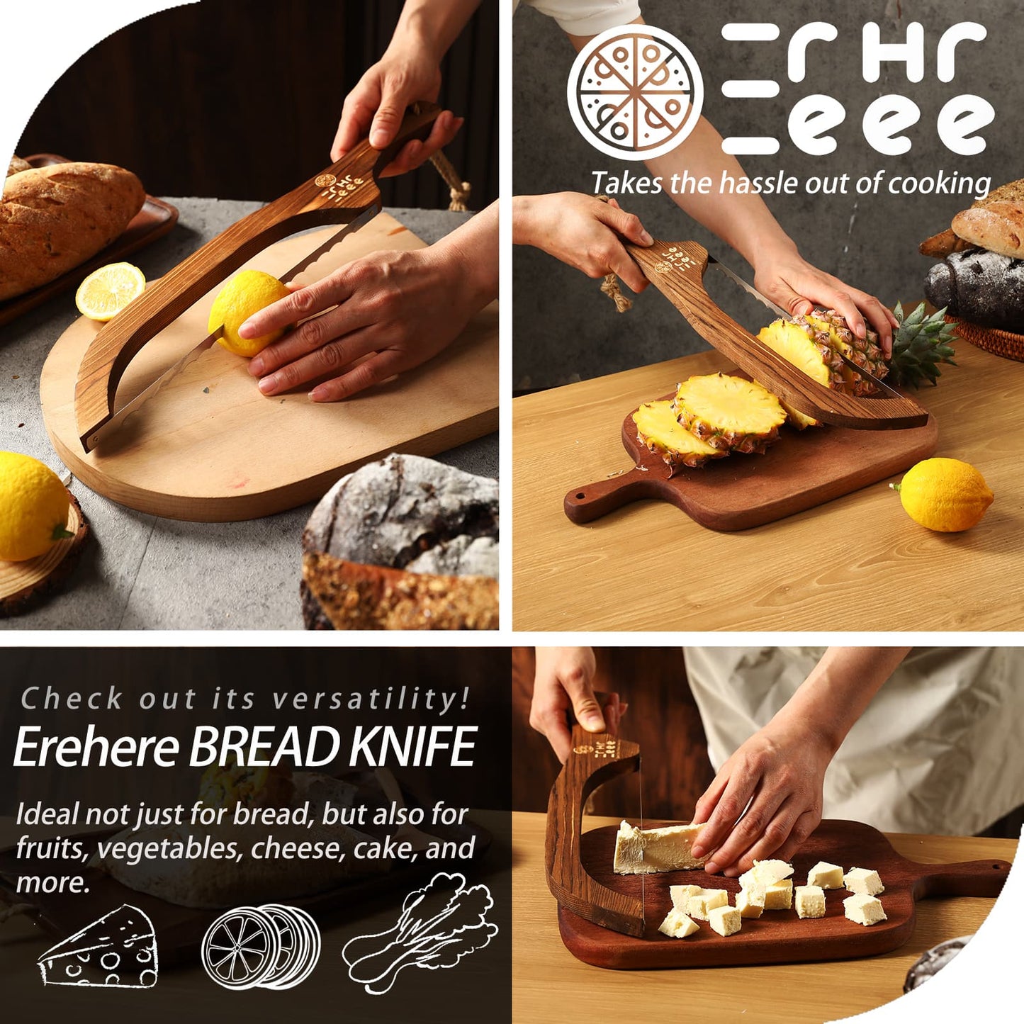 8-Inch Serrated Bread Knife – Clean Cuts Through Any Loaf