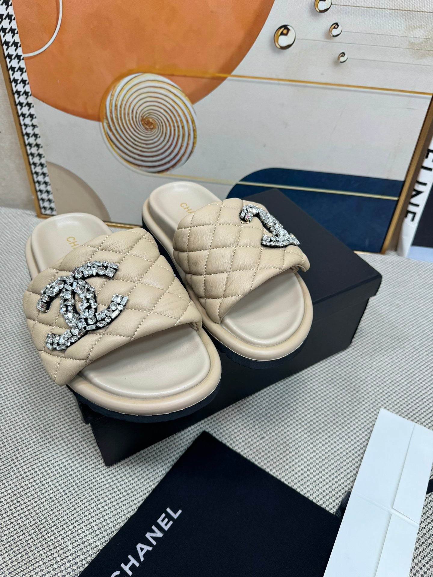 CNL thick-soled Velcro women's slippers 0724042703