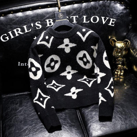 New Fashion Slim Fit Round Neck Sweater 1023121303