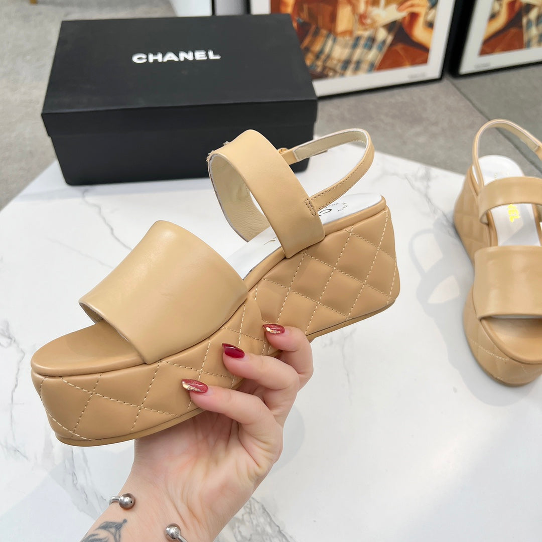 Chane1 top fashion thick-soled rhombus sandals 0724030811