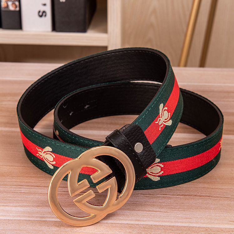 Men's Belt High-Grade Letter Leather Business Belt All-Match Casual PD02070701