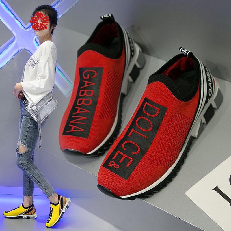 New Fashion Flyknit Sports Shoes Women's Single Shoes 1023122601