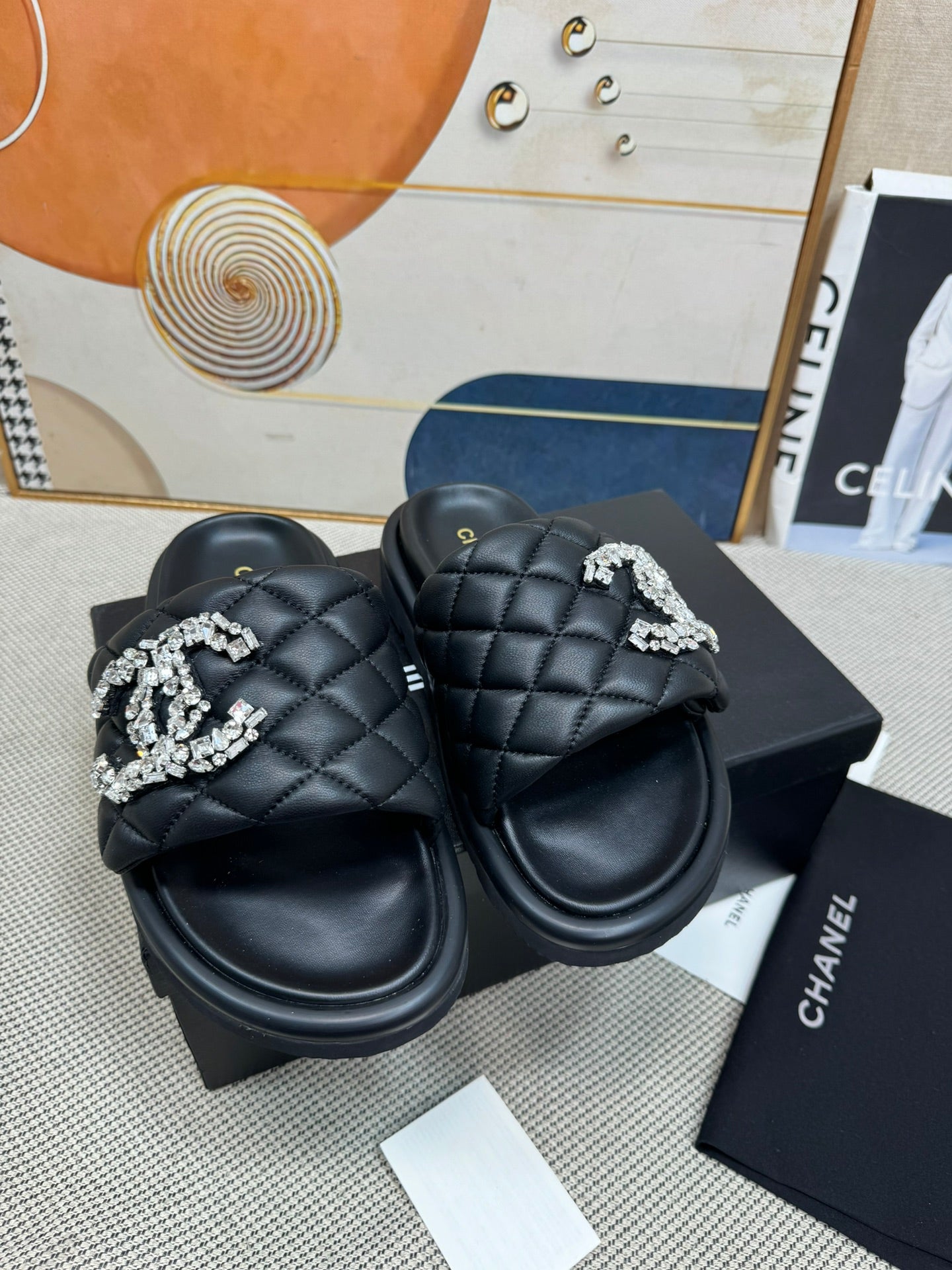 CNL thick-soled Velcro women's slippers 0724042703