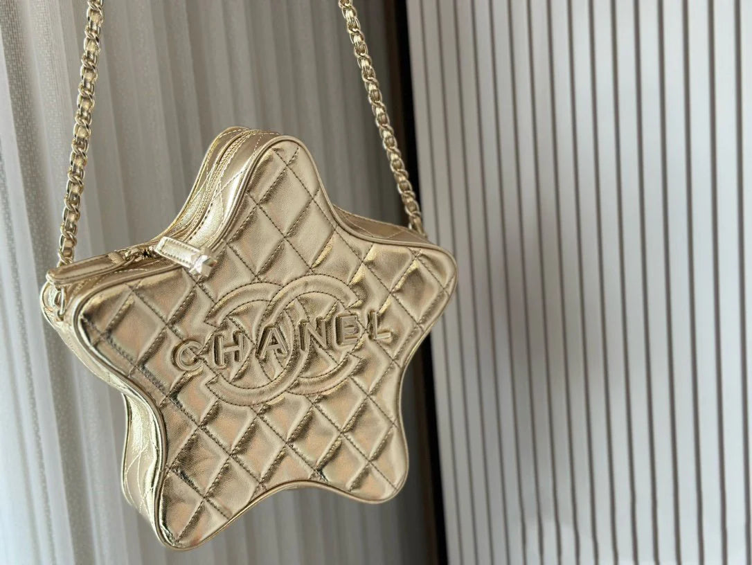 CNL Fashion Rhombus Five-pointed Star Bag 0724021904