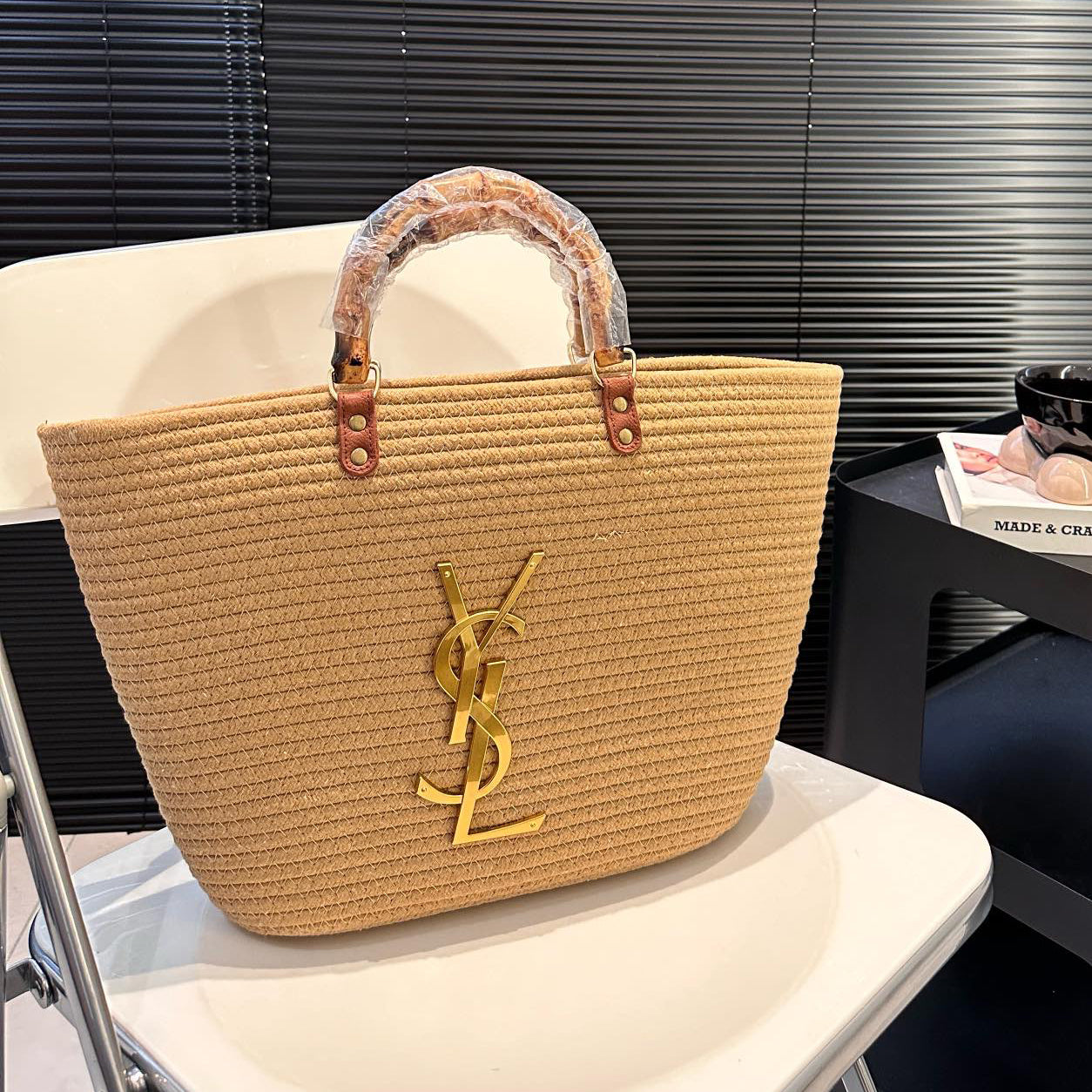 YSL Straw Weave Tote Bag 0724041104
