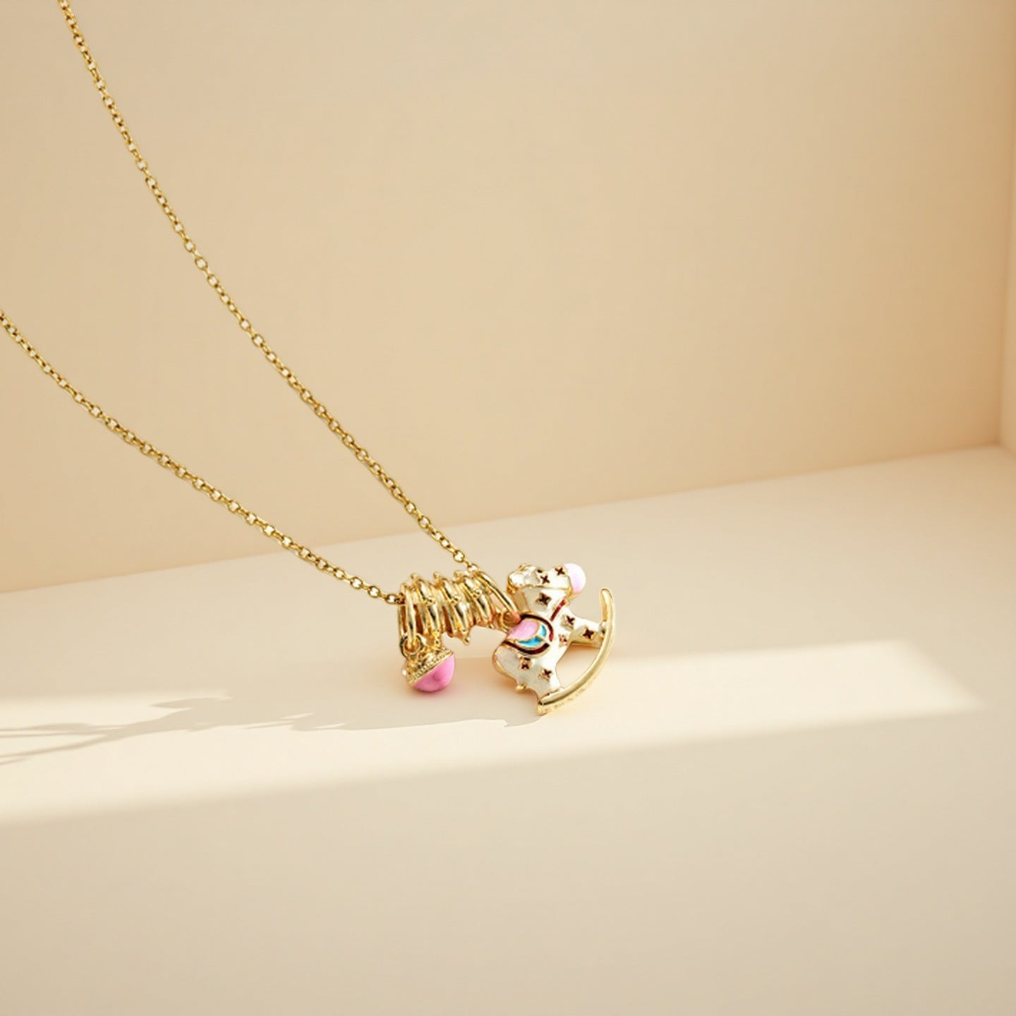 Oil-dripping foal necklace 2025081310