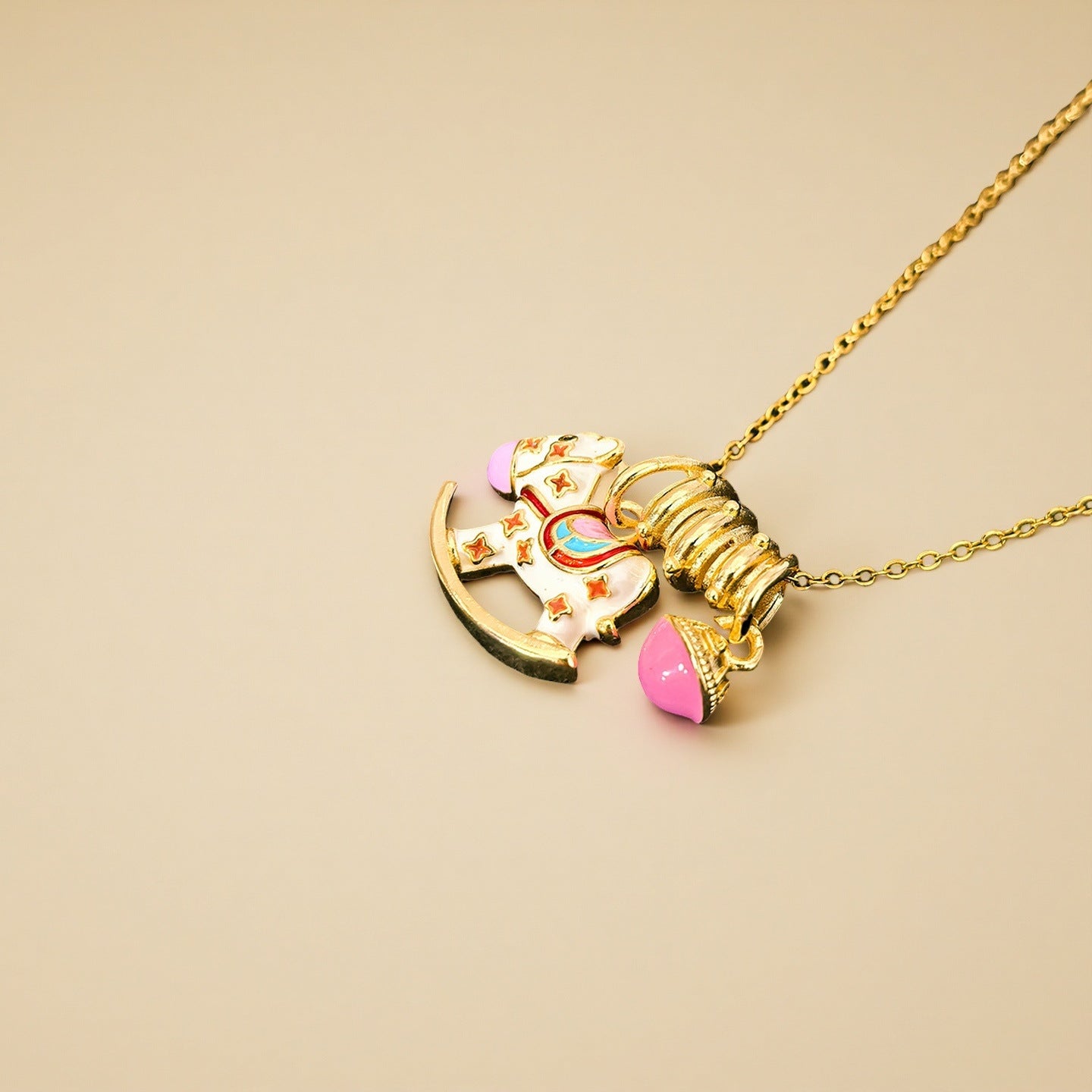 Oil-dripping foal necklace 2025081310