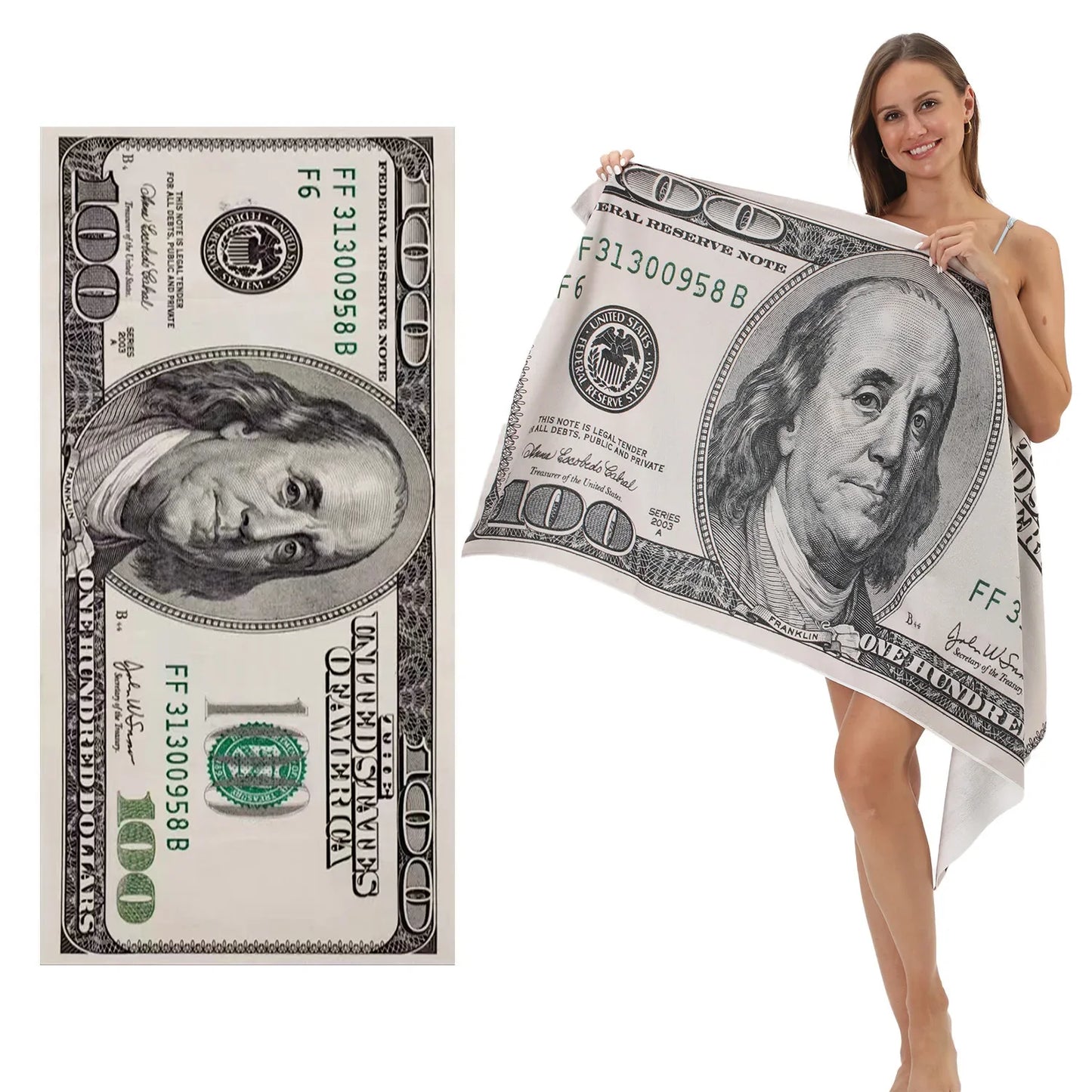 Dollar beach towel accessories bath towel