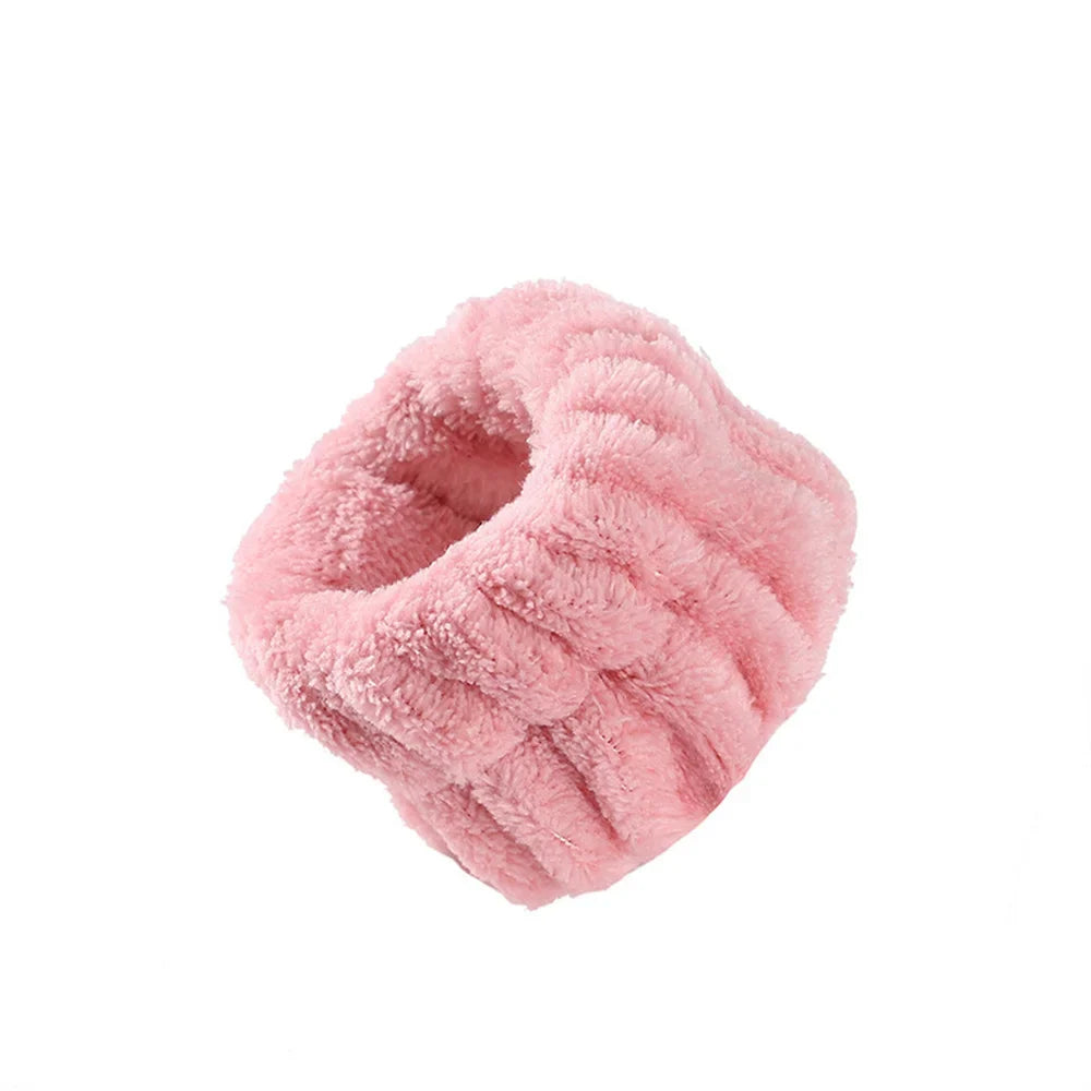 Solid color ultra-fine fiber water absorbing hair accessory headscarf, handmade makeup