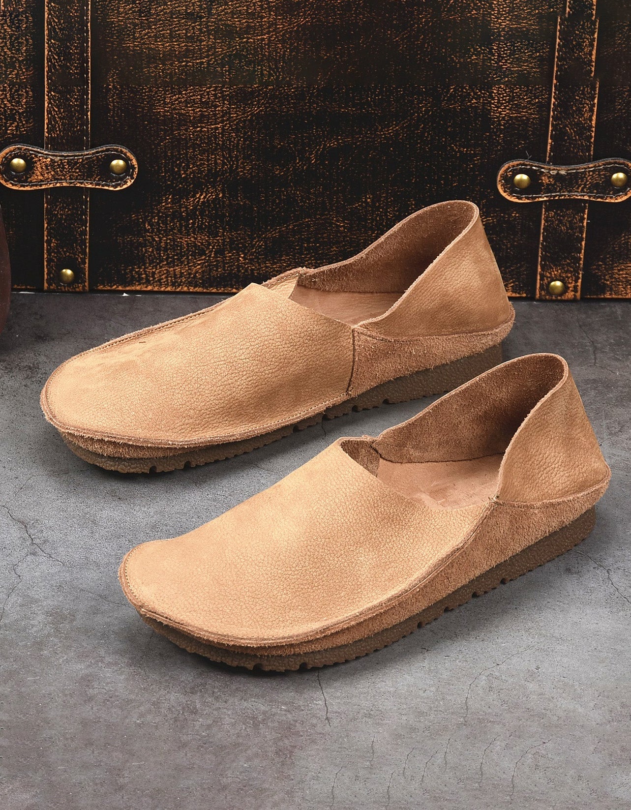 Soft Sole Comfortable Handmade Retro Flats for Men