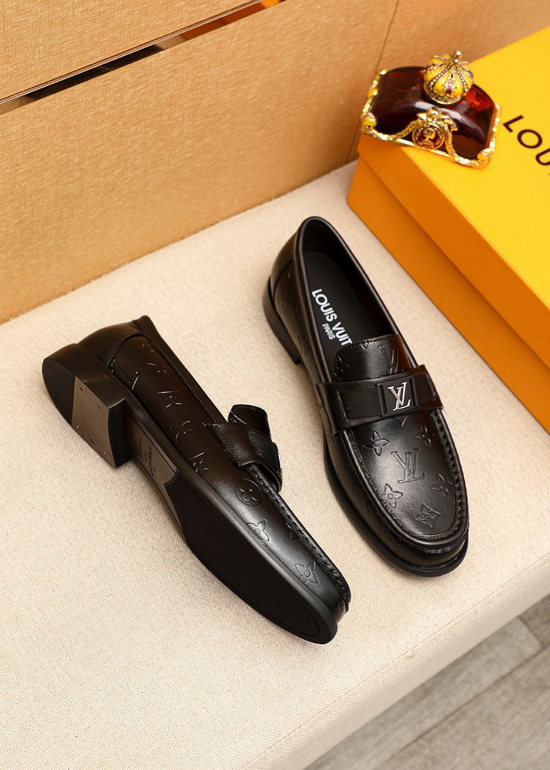 Lvv fashion printed leather shoes 0725073009