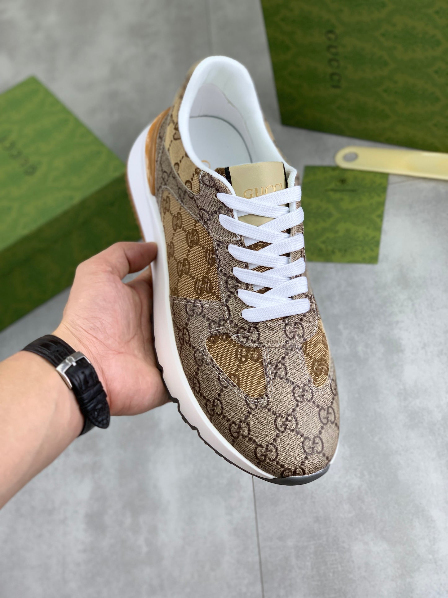 GG Men's printed sports shoes 0725101504