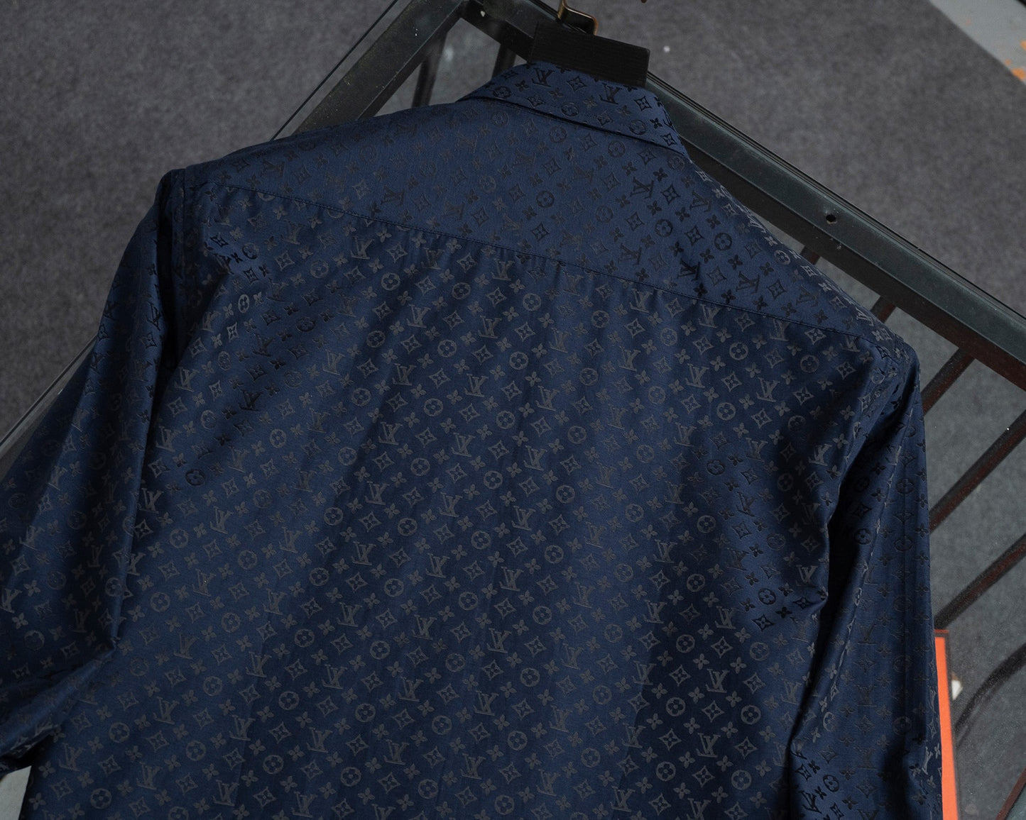 Lvv fashionable printed all-cotton lapel shirt 0725092601