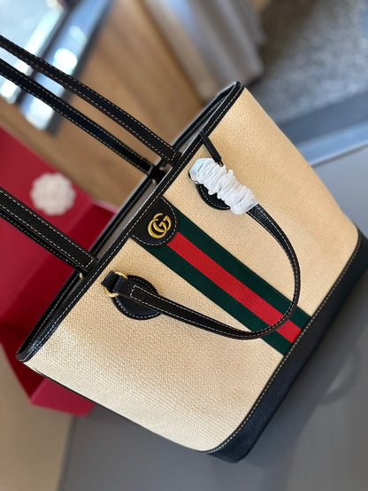 G fashion straw tote bag 0724041131