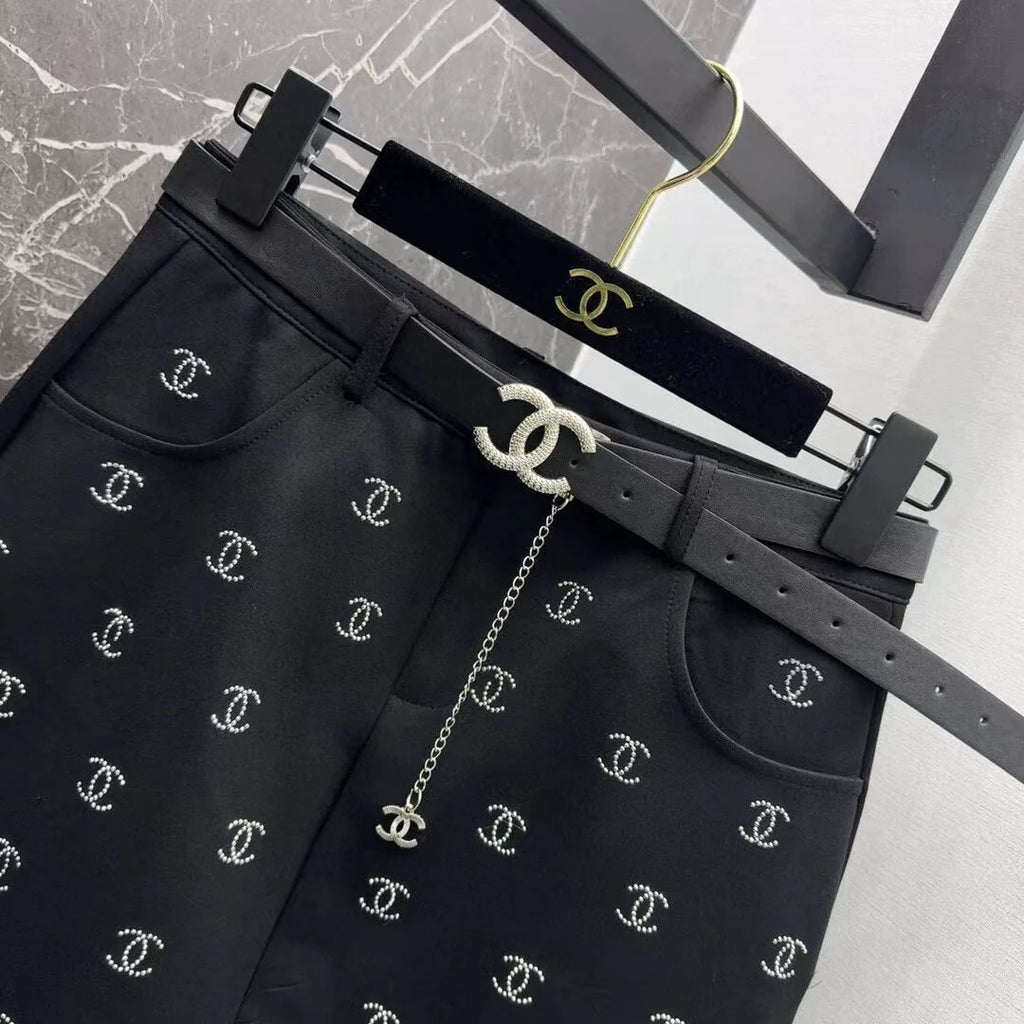 New Entry Light Luxury Spice Girl Full Hot Diamond Skirt 1024040130