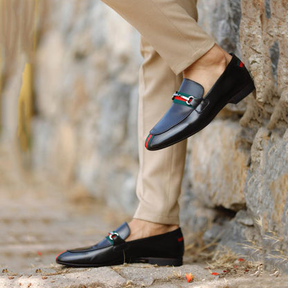 Men's Classic Dress Shoes Black Penny Loafer 02062901