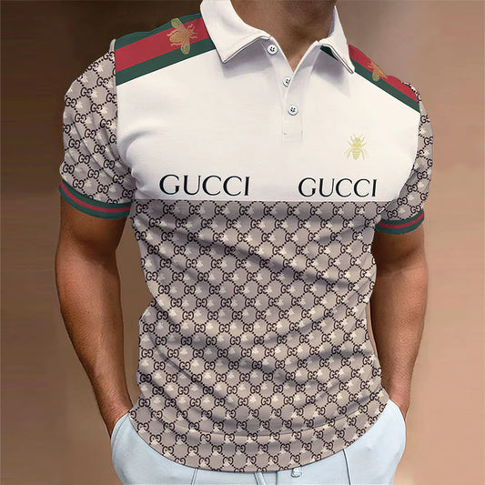 Men's Summer Fashion Printed Polo Shirts 3D1024041801