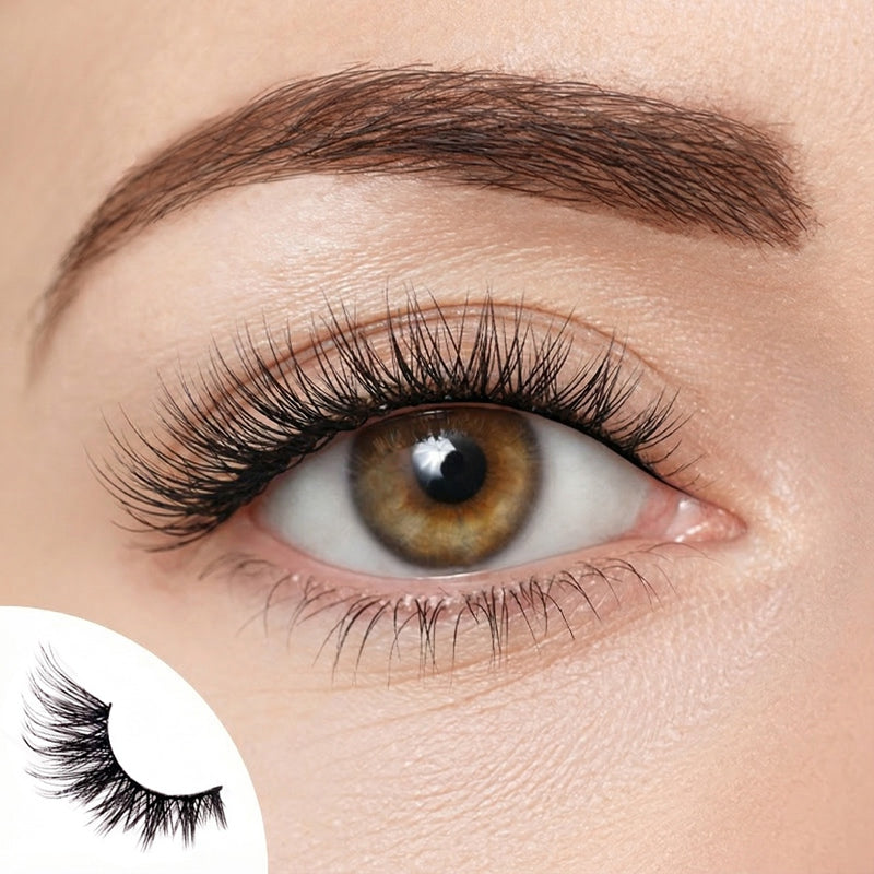 Moss Spring 7 Pairs Natural Glue-on Lashes