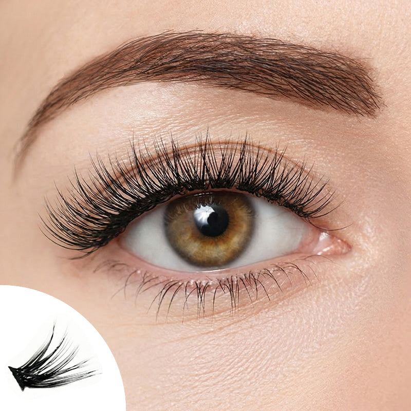 Whisper Silk Segmented Natural Glue-on Lashes