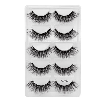 Echo Bloom 5 Pairs Natural Glue-on Lashes