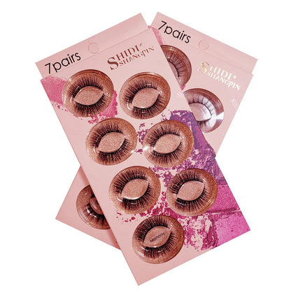 Chic Week 7 Pairs Natural Glue-on Lashes