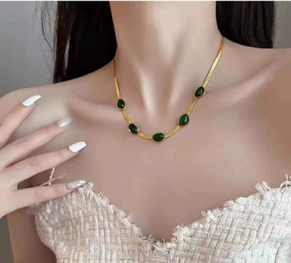 Creative Flowing Collarbone necklace 2025081115