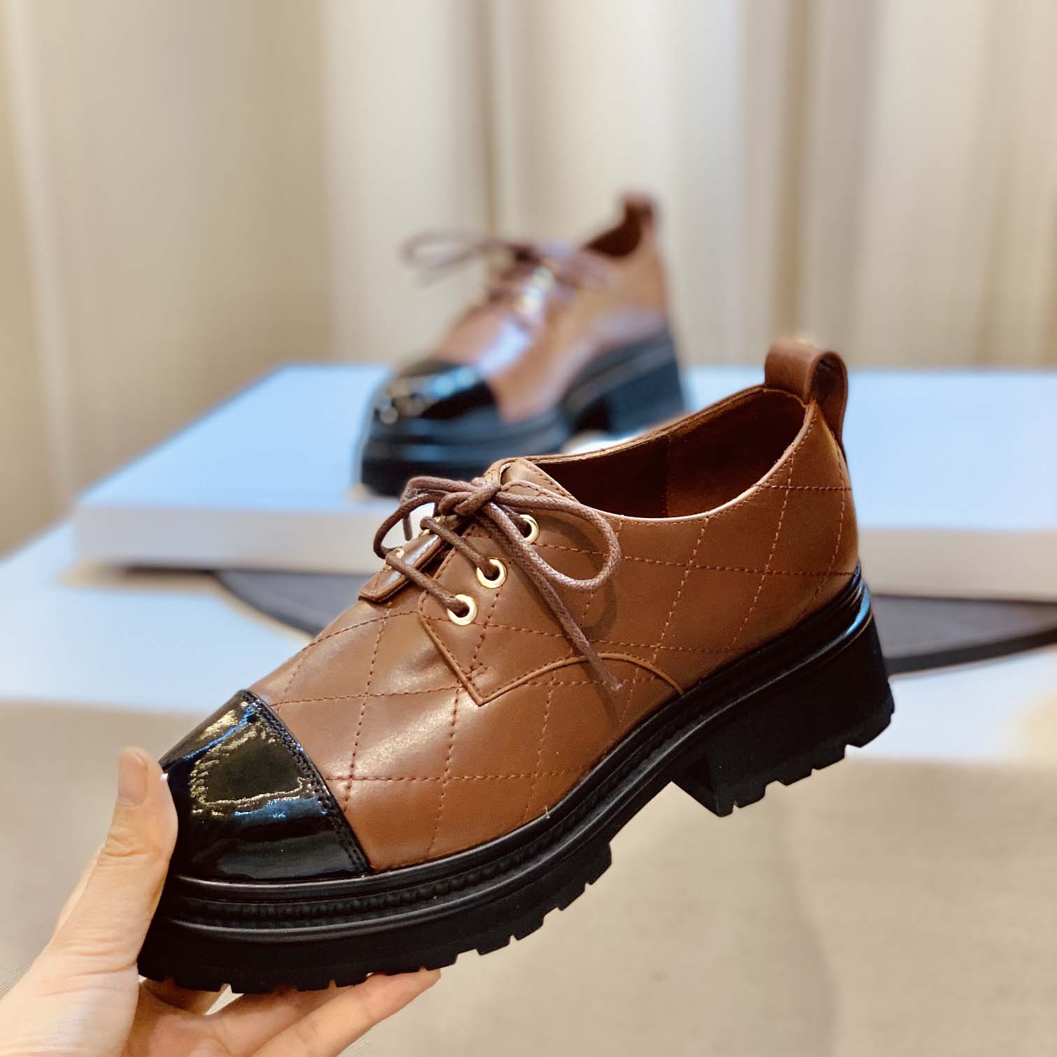 2023 autumn and winter new products Paris catwalk style rhombic chunky heel boots series  XC1523081703