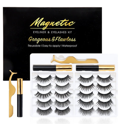 Morning Dew 10 Pairs Magnetic Eyelashes Set