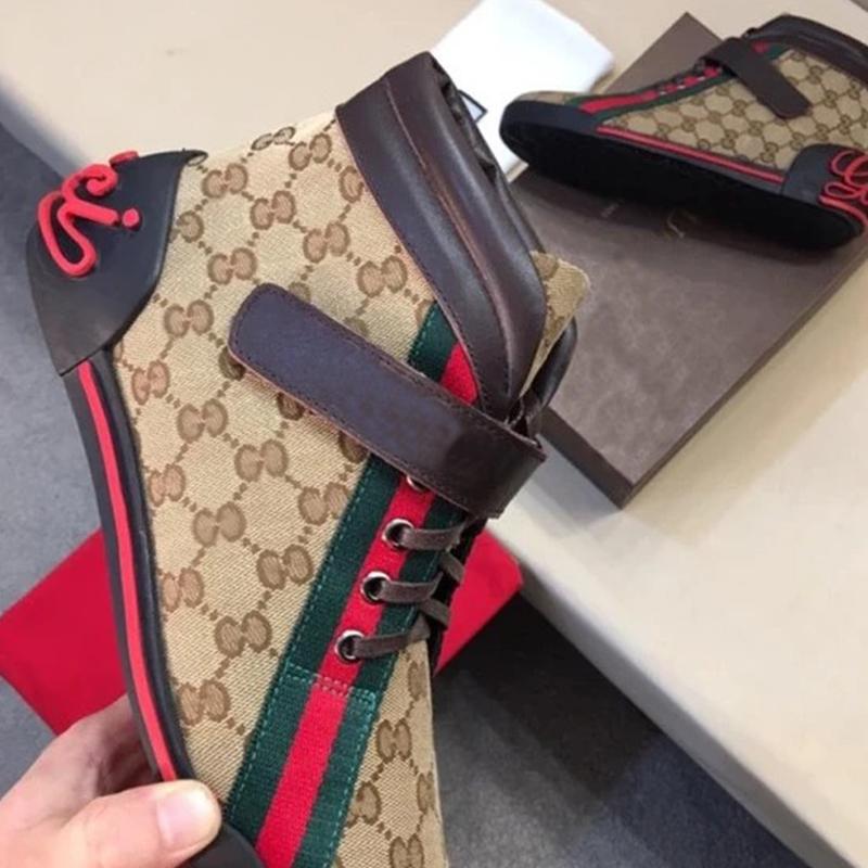 Men's handmade canvas high-top shoes (hot sale)