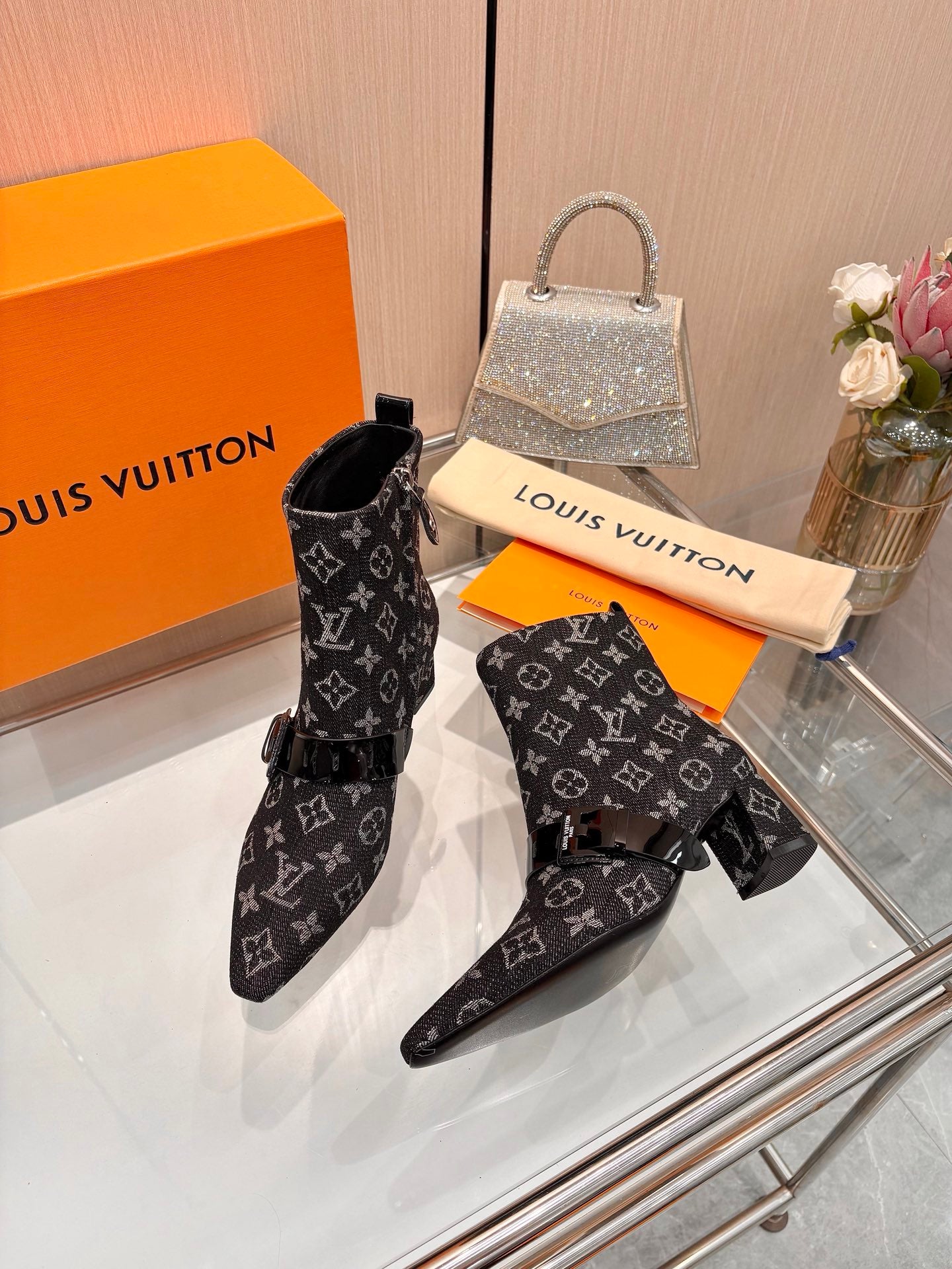 Lvv fashion printing new 4.5cm short boots 0725102002