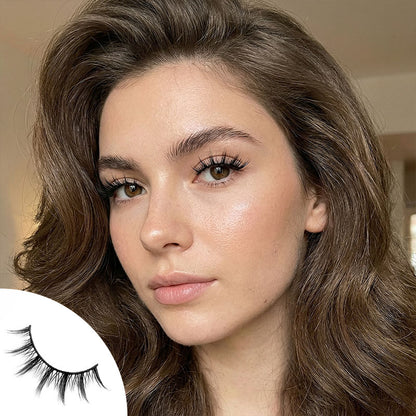 Tropical 10 Pairs Natural Glue-on Lashes
