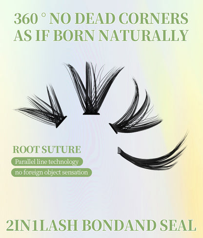 Fox Ultra Segmented Natural Glue-on Lashes