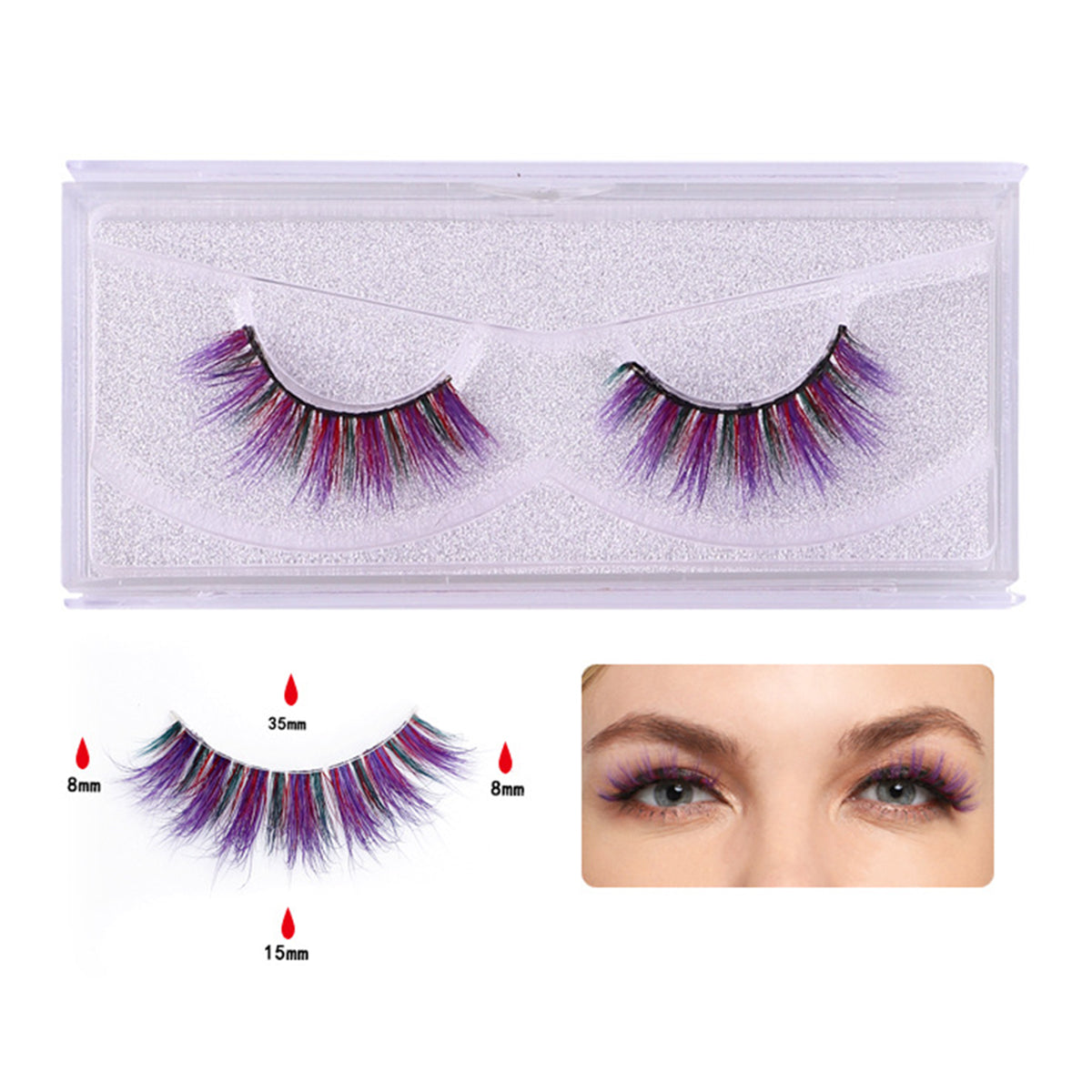 Masquerade 1 Pairs Glue-on Dramatic Lashes