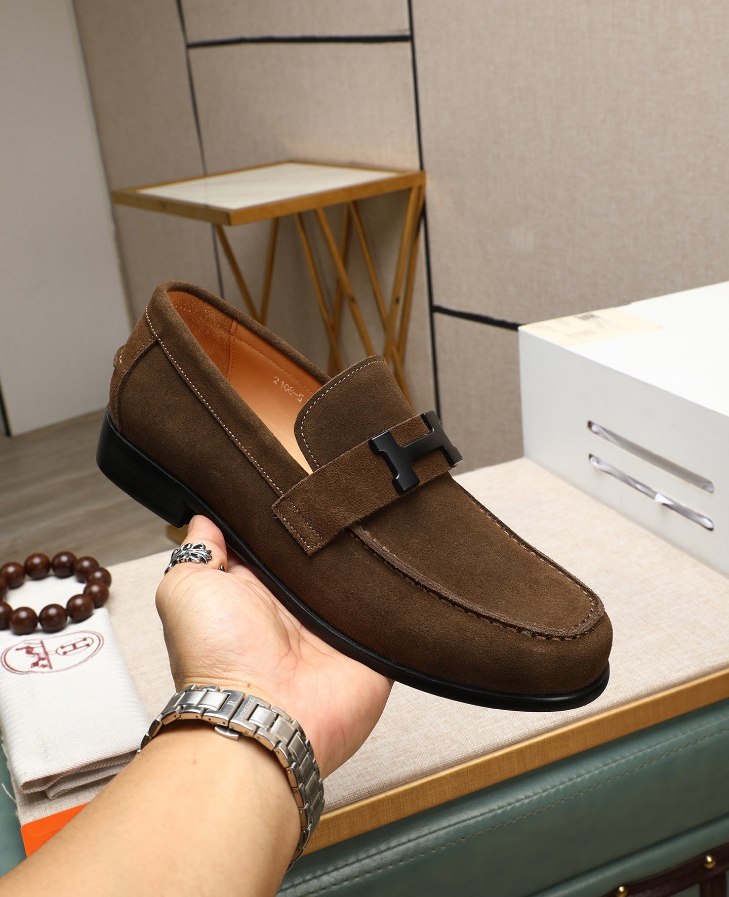 HMS suede loafers 0725070202