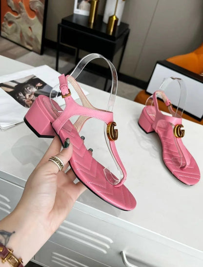 New Women's Sandals Double G Buckle Outer Wear All-match 1024031807