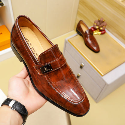 Men's new boutique business leather shoes 0725072801